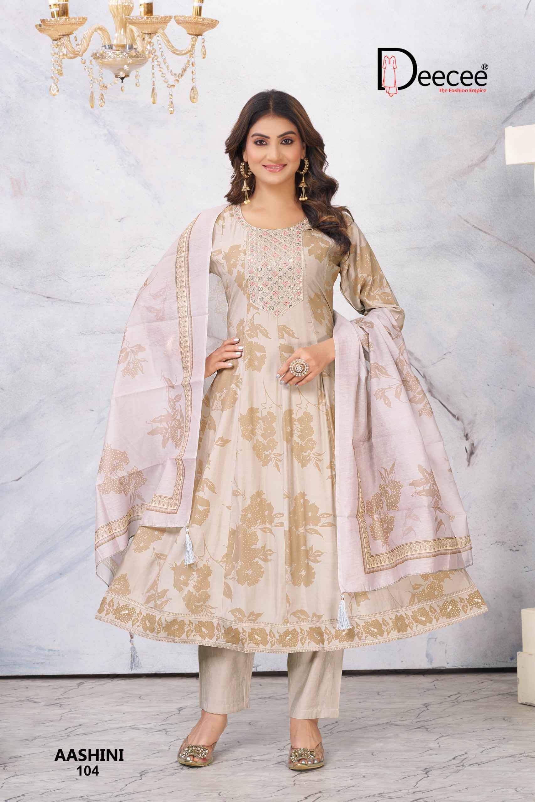 AASHINI By DEECEE 101 To 106 Series Stylish Fancy Colorful party Wear dresses At Wholesale Price